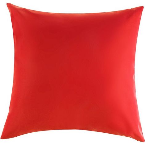 Confezione da 4 fodere per cuscini decorative impermeabili per esterni, fodere quadrate impermeabili per balconi e giardini, federe con rivestimento in PU, 45 x 45 cm (rosse) (1/5)