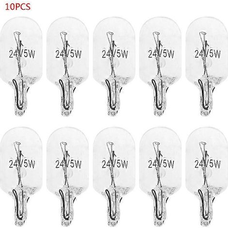 Lot de 10 ampoules LED T5 W5W 1,2W 194 501 pour voiture, éclairage blanc, éclairage latéral d'instrumentation (1/5)