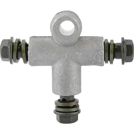 Adaptateur de Tuyau D'huile de Frein Hydraulique 3 Voies pour Moto ATV Raccord de Tuyau en T 10 Mm Bouchons de Vidange D'huile Moteur Automobile Tuyau pour Moto ATV pour Dirt Bike. (1/5)