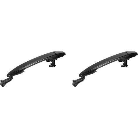 Deux poignées de porte coulissantes extérieures arrière (69213-08020) pour les modèles Toyota Sienna 2004-2010, côté conducteur/passager, gauche/droite, noir.