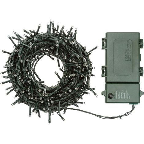 Catena lineare 300 LED Ø5mm, multicolor con giochi di luce per decorazioni natalizie (1/2)