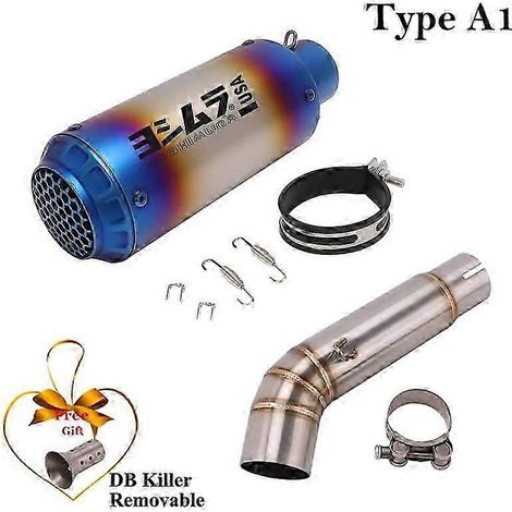 Convient aux modèles Honda CBF600N, CB600 et CB600F : pot d'échappement Horzel modifié, silencieux intermédiaire, DB Killer (type A1). (1/5)
