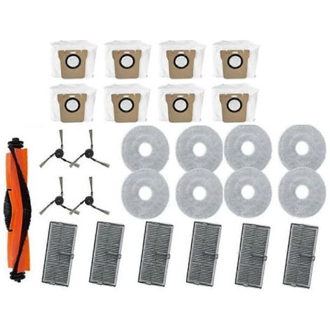 NALOOKAMIC Convient pour Xiaomi Mi Family M40 : Accessoires pour robot de coupe, brosse, filtre et lingette Fi