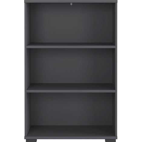 Etagère 3 niveaux 80x40x123 cm gris foncé - FIRO (1/3)