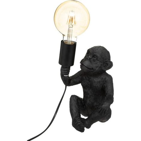 Lampe à Poser Design "Singe" 24cm Noir (1/2)