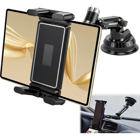 Supporto universale per tablet da auto - Braccio girevole a 360° e regolabile per iPad e Android da 5,5 a 13 pollici (1/5)