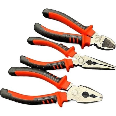 Kit de pinces manuelles, 3 pièces, pour atelier et entretien (1/2)