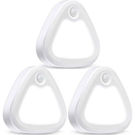 Luz interior con sensor de movimiento, luz LED para armarios de 60 lm, luz para debajo de los armarios que funciona con pilas.