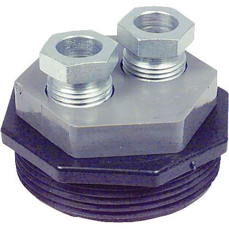 Raccord presse etoupe SBV R 2" universelle 8, 10, 12 mm en plastique double BG
