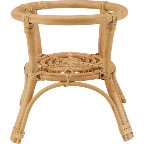 Support pour plantes, porte-pots de fleurs minimaliste et stable en rotin, diamètre 24 cm, pour jardin ou terrasse d'intérieur ou d'extérieur. (1/5)