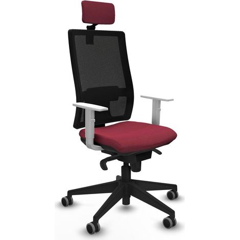 piqueras-y-crespo Horna chaise de bureau blanc ergonomique (1/3)