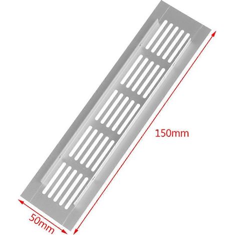 Lot de 2 grilles de ventilation rectangulaires pivotantes en aluminium, coloris or, argent et noir, motif fleurs de neige.
