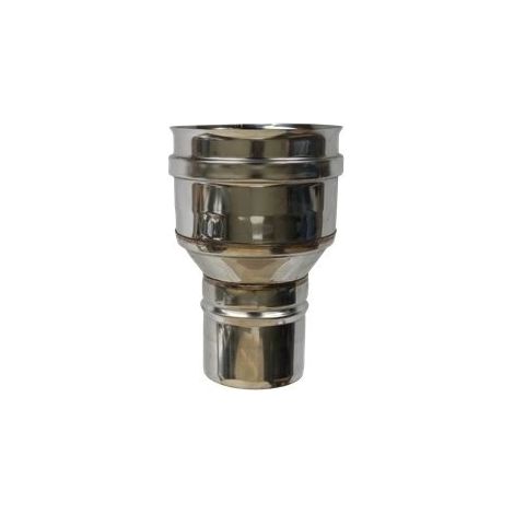 Sivac – Réduction simple paroi inox – Raccord mâle 100 mm – Femelle 140 mm – Pour installations plomberie – Résistant à la corrosion