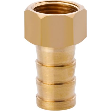 Raccord cannelé en laiton 1/2", filetage femelle, épisseur de métaux, barbillons, raccord tuyau, connecteur adaptateur pour air, eau, huile (épaisseur 8 mm) Filetage Femelle G3/8 14MM (1/5)