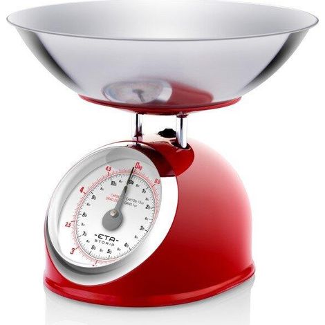 ETA STORIO bilancia da cucina rossa 2 litri