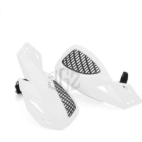 Motorrad-Lenkerprotektoren (22 mm) – Handschutz für Offroad-Motorräder, Dirtbikes, Pitbikes, ATVs, Quads, KTM, XCW, Yamaha, Honda – Weiß