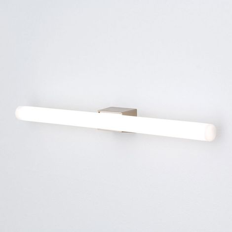 [GEBRAUCHT] B-Ware Led Spiegelleuchte Wandlampe Visagist Halterung Nickel Matt Metall Beleucht766