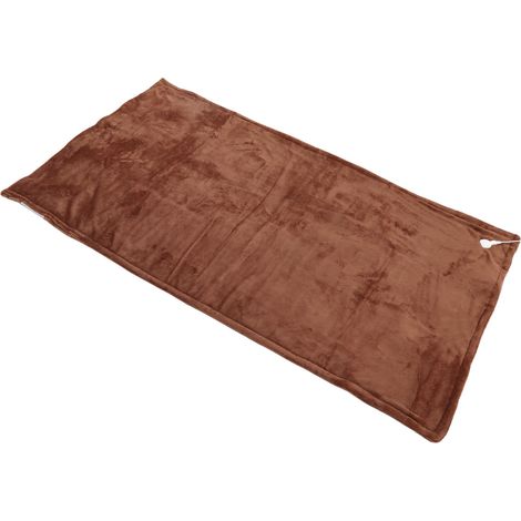 Couverture chauffante électrique, coussin chauffant pour garder au chaud à la maison ou en dortoir, gris, prise UE 220 V, couleur café, 150 x 80 cm (1/5)