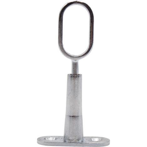 4 Support pour Barre Penderie Ovale Hauteur 45 à 80mm Support Central de Tube pour Armoire Penderie Vetement, Tringle Rideau Plafond (1/5)
