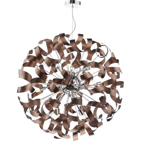 Dar Swash Suspension Swash en chrome poli avec rubans de cuivre (1/4)