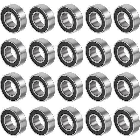 688-2RS 8x16x5mm Ball Bearings x 20PCS Chrome Steel for Machines and Tools, Deep Groove Ball Bearing [Double Sealed] (1/5)