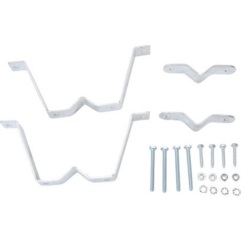 Supports de mât d'antenne TV robustes, pince de montage murale réglable pour mâts de drapeaux, cheminées, pipelines, la plupart des poteaux (1/5)