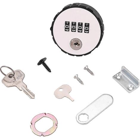 Serrure à combinaison pour armoire, 4 tiroirs, porte d'armoire, salle de sport, école, avec réinitialisation de clé