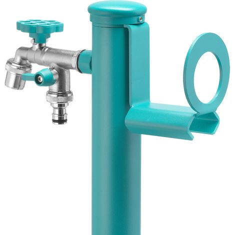 Portatubo per Fontane da Giardino in Acciaio Belfer 42/PGS Turchese (1/4)