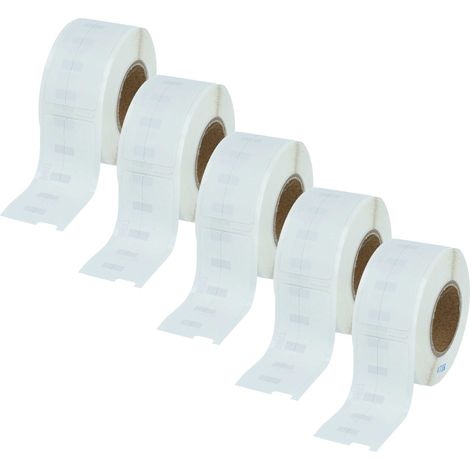vhbw 5x Label Roll 12mm x 50mm (220 Label) compatible with Dymo LabelWriter LW450 Label Maker White (1/4)