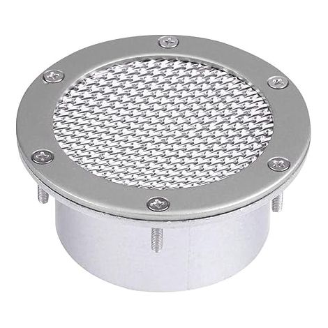 Ahlsen Entrées d'air de Voiture, Entrée d'air de Pare-Chocs de Grille de Conduit d'air de Voiture de Course Universelle pour Prise d'air Froid (Argent) (1/5)