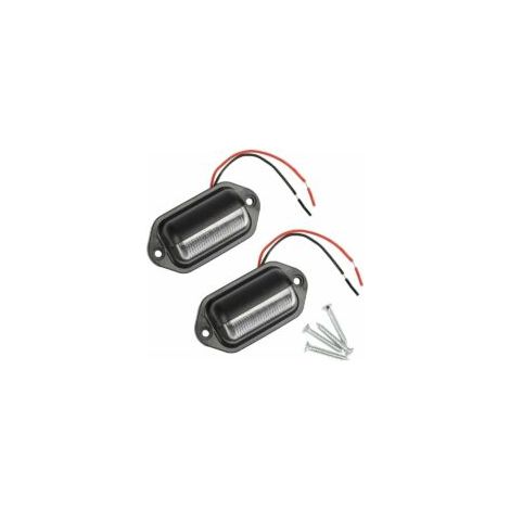 Wasserdichte LED-Kennzeichenbeleuchtung mit 6 SMD-LEDs, Rückleuchten für LKW, Transporter, Anhänger, PKW, Wohnwagen, 12V/24V - Crezuo (1/4)