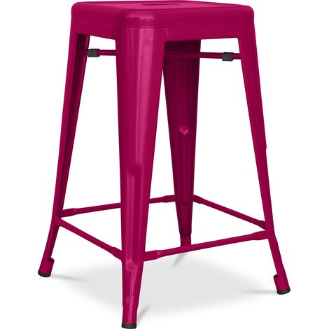 Taburete de Bar - Diseño Industrial - Acero Mate - 60cm - Nueva edición - Stylix