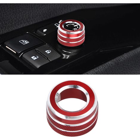 Bague de bouton de rétroviseur pour Toyota Camry Corolla RAV4 Highlander C-HR (rouge) (1/5)