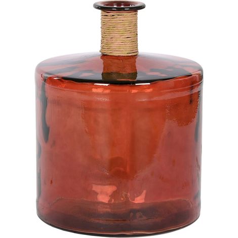 Vase cristal recyclé marron pour une déco chic - Marron chocolat (1/3)