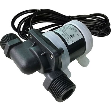 Mini-Gleichstrom-12V-Wasserpumpe, Durchflussbereich -40℃-100℃, bürstenlose Warmwasserzirkulationspumpe für den Haushalt (1/4)