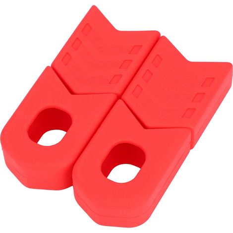 Manchon de protection en silicone pour pédalier de vélo, protège-bras antivibrations accessoire vélo (Rouge) (1/5)