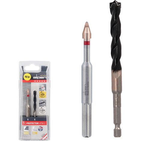 Set di punte per piastrelle in gres porcellanato C PROTECTOR D.6mm 2 pezzi/set (1/4)