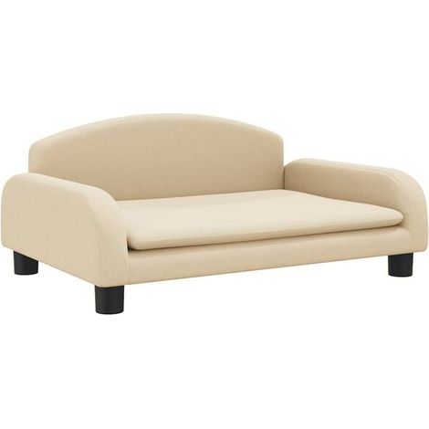 Panier pour chien beige, dimensions 70 x 45 x 30 cm, en tissu