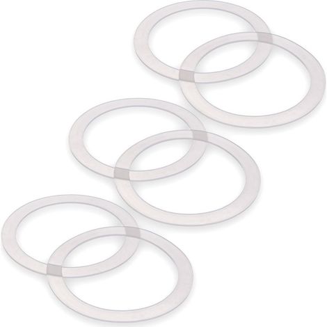 Silikondichtungen für Einmachgläser, passend für 11 cm Einmachgläser, 6 Stück