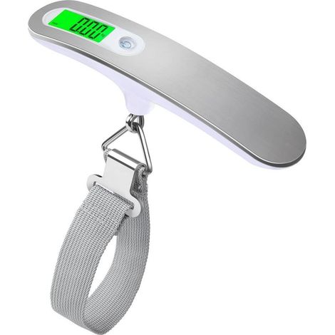 Balanza para equipaje, balanza de alta precisión para equipaje, balanza portátil para maletas, balanza digital electrónica de bolsillo, 50 kg (110 lb), balanza digital de viaje colgante con gancho (bl (1/5)