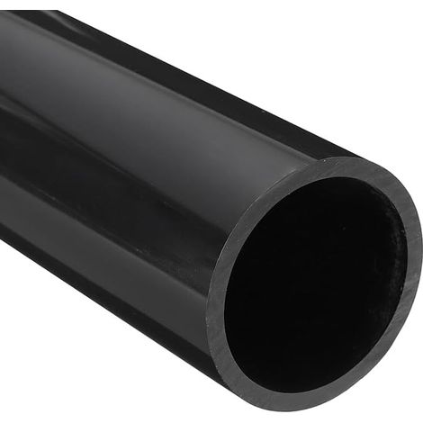 Tuyau en PVC 63,8 mm ID 75 mm DE 350 mm Longueur Rond Plastique Rigide Haute Résistance pour Tuyau de Drainage, Manchon de Câble (Gris Foncé) (1/5)