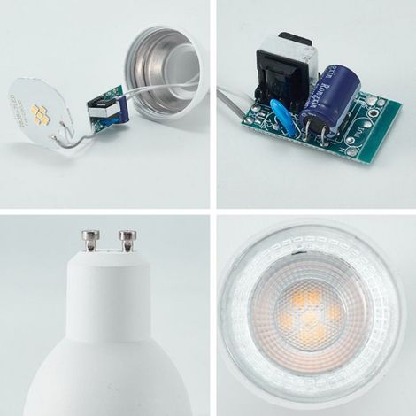 Ampoule Led Gu10 - 345 Lm - 2700 K - Non Dimmable - Lot De 6 (1/3)