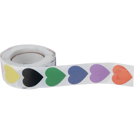 Autocollants en forme de cœur pour scrapbooking, carnets, emballages cadeaux et papeterie. (1/5)