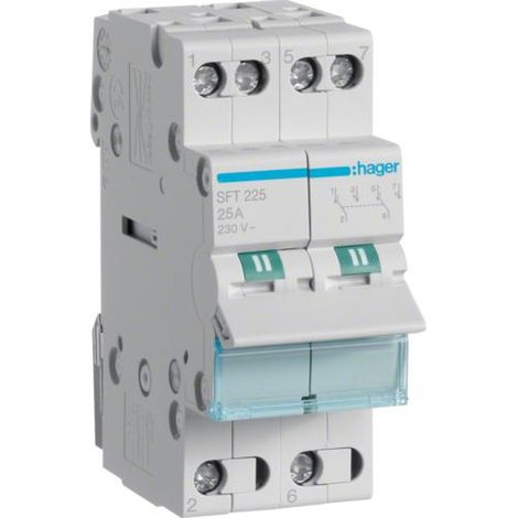 Interrupteur modulaire I-0-II 25A 2P SFT225 (1/4)