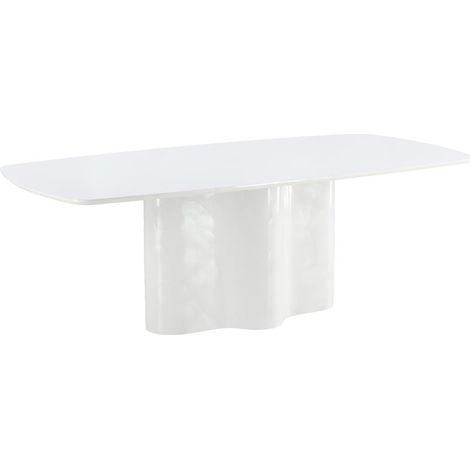 Table à Manger Design "Väddö" 220cm Blanc (1/5)