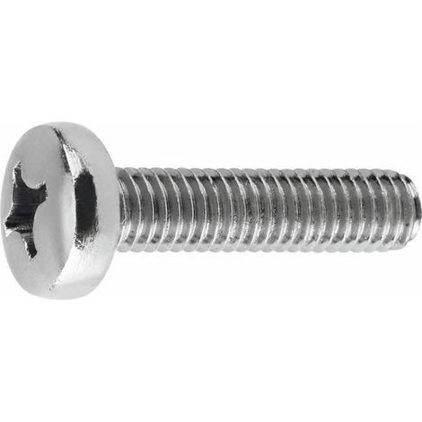 DIN 7985 - VIS MÉTRIQUE TÊTE OVALE PHILLIPS ZINC 03X010 (1000 u.) (1/2)