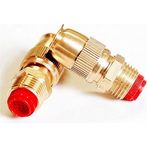Lot de 2 buses de pulvérisation en laiton pour arroseurs de jardin, diamètre 1/2" (DN15), raccord pour tuyau d'arrosage, idéal pour le jardinage et l'agriculture. (1/5)