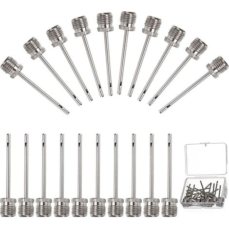 Aiguille De Gonflage - Acier Inoxydable - 38 mm - Pour Ballons De Sport - 20 Pièces (1/5)