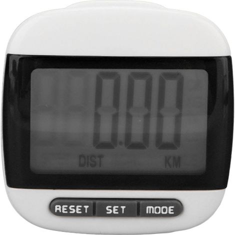 Compteur de Pas pour Personnes Âgées avec Écran LCD Clair et Pince, Podomètre de Marche Précis Noir (1/5)