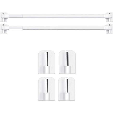 2 Pièce Barres de Vitrage Extensible Tringle Rideau Sans Percage Réglable Tringle a Rideau pour Fenetre Pvc (1/5)